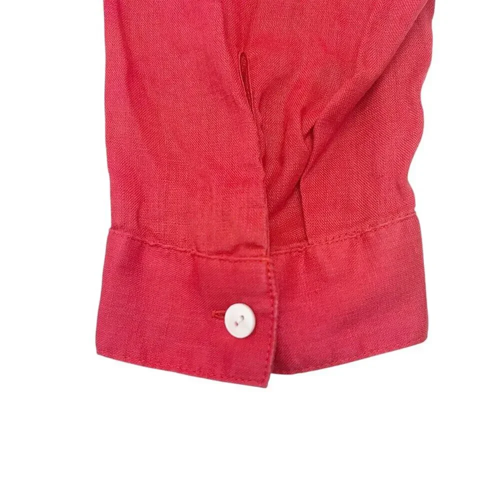 J JILL Love Linen Essential Shirt Size 2X - Picture 4 of 10